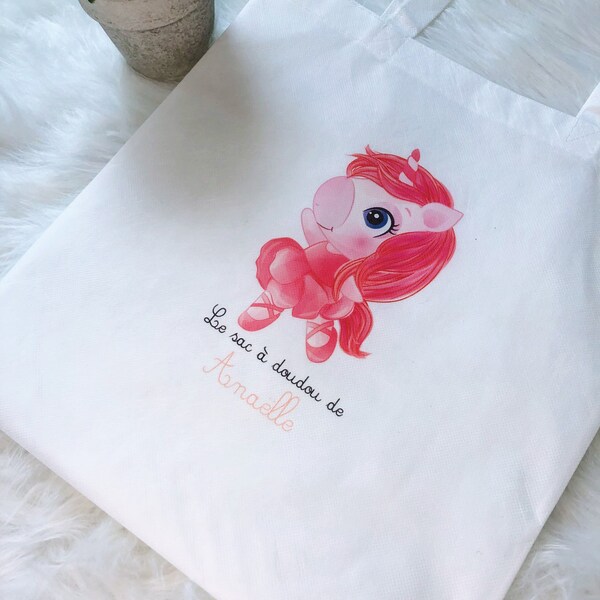 Sac à doudou pour enfant/ sac crèche/ sac nounou/ sac maternelle/ sac pour bébé