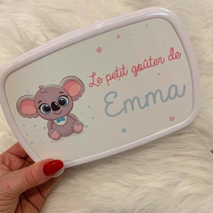 Boîte à goûter personnalisé / goûter personnalisé / enfant personnalisé / cadeau enfant personnalisé / boîte à goûter/ goûter école/