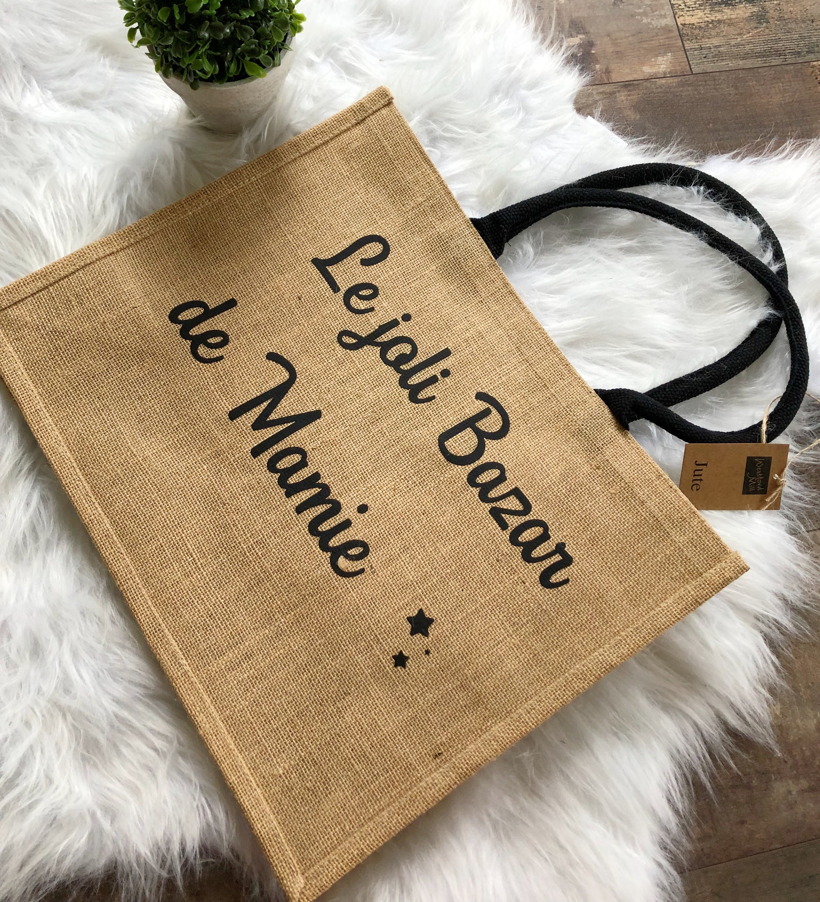Sac En Jute Mamie Cadeau Mamie Anniversaire Mamie Etsy France