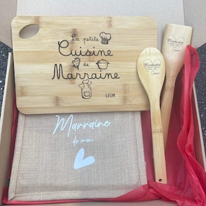 Box marraine personnalisée / cadeau marraine personnalisée/ brosse à cheuveux / marraine personnalisé/ cadeau anniversaire marraine