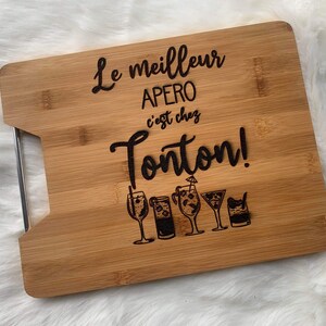 Personalized grandpa cutting board / grandpa aperitif board/ grandpa's day gift/ personalized grandpa birthday gift image 2