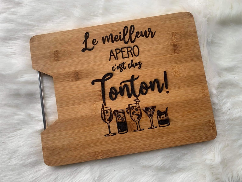 Personalized grandpa cutting board / grandpa aperitif board/ grandpa's day gift/ personalized grandpa birthday gift image 2