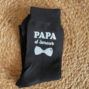 Chaussette personnalisée papa/ fêtes des pères/ cadeau fête des mères personnalisé / cadeau papa image 4