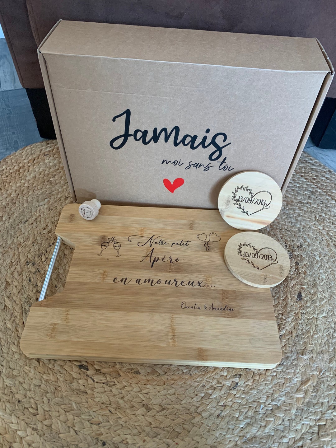 Box saint valentin apéro personnalisé/ Box saint valentin/ Cadeau saint ...