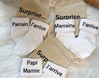 Chausson Annonce Grossesse Etsy