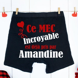 Boxer Homme Personnalisé. Je T'aime Pour Ta Personnalité - Cadeau Saint