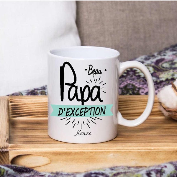 Mug beau papa personnalisé / fête des pères / fêtes beau pères/ cadeau beau père