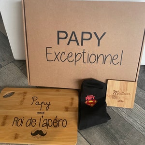 Box papy personnalisé / cadeau papy personnalisé/ planche apéro papy / papy personnalisé/ cadeau anniversaire papy/ fête des grands pères