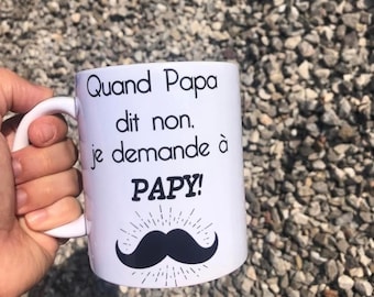 Mug Papy personnalise/ Cadeau papy personnalisé/ fêté des grands pères personnalisé/Papy personnalisé/ Cadeau papy