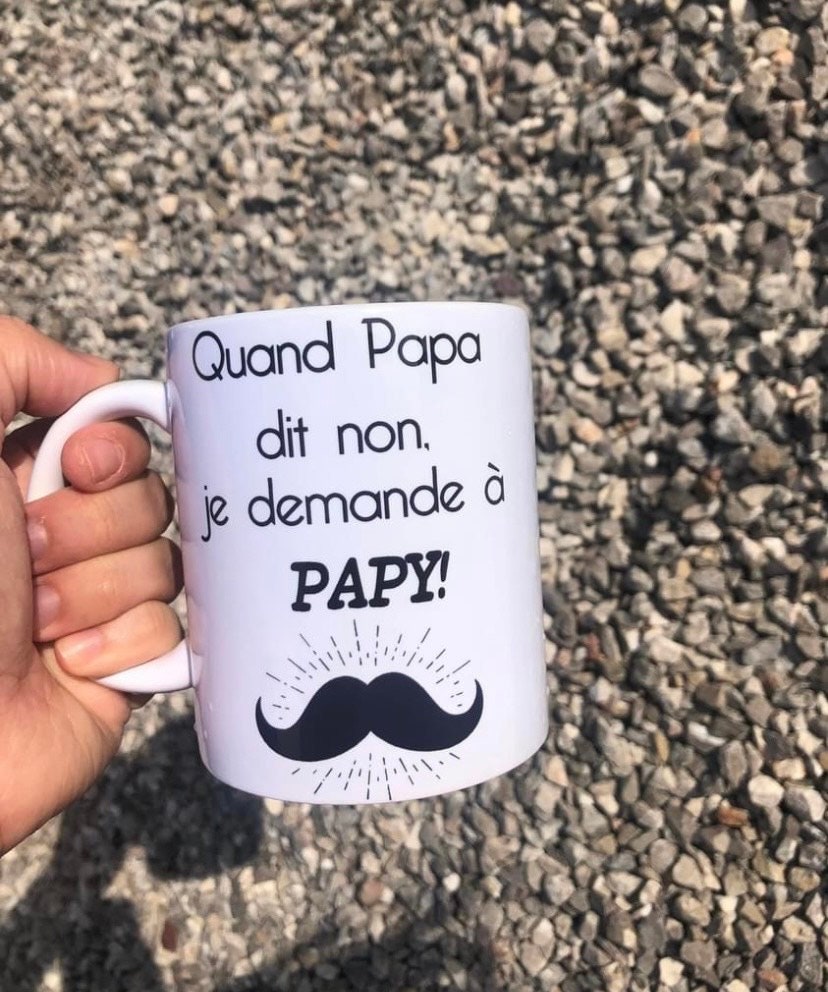 Papy Idée Cadeau Original Fête Grand-père Tasse Message Amour Humour Futur  Papi Papa Homme Grands-parents Anniversaire No