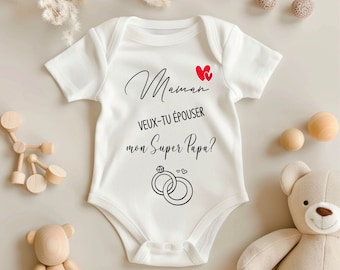 Body demande en mariage Maman/ cadeau Maman / body pour Maman /body personnalisé/ body bébé/ cadeau mariage