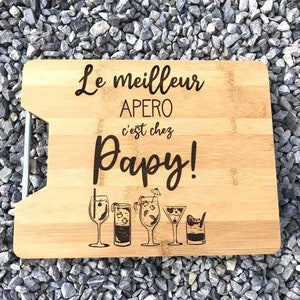 Personalized grandpa cutting board / grandpa aperitif board/ grandpa's day gift/ personalized grandpa birthday gift image 1