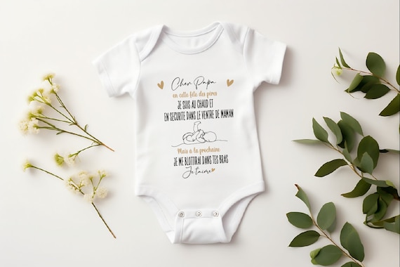 Body fête des pères/ cadeau première fête des pères/ Fête des père