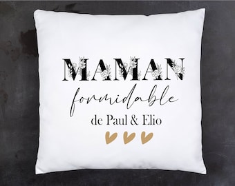 Coussin maman/ coussin maman personnalisé / fête des mamans / décoration maison personnalisé