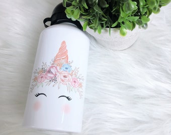 Back to school snack box/ Personalized water bottle/ unicorn water bottle/ nursery water bottle/ school water bottle/ holiday water bottle