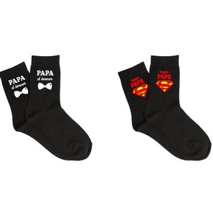 Chaussette personnalisée papa/ fêtes des pères/ cadeau fête des mères personnalisé / cadeau papa