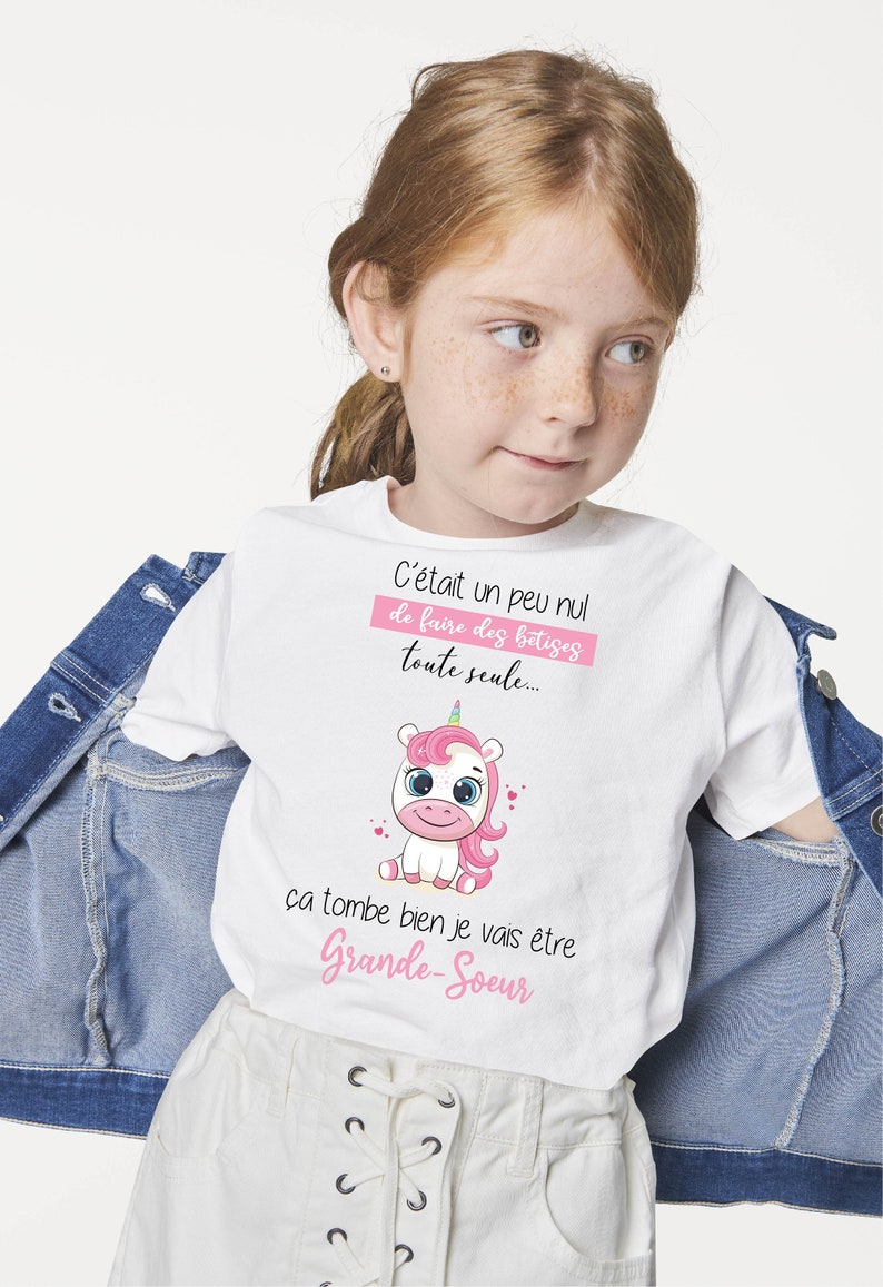 Big sister big brother announcement/ personalized child t-shirt / child t-shirt/ pregnancy announcement/ personalized sister brother announcement image 1