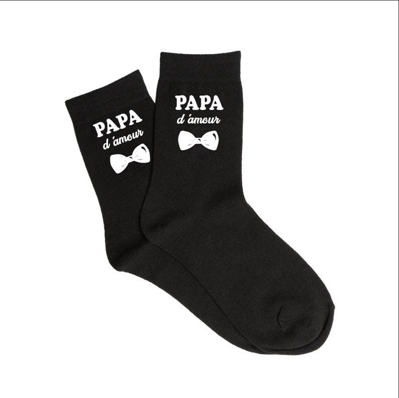 Chaussette personnalisée papa/ fêtes des pères/ cadeau fête des mères personnalisé / cadeau papa image 3