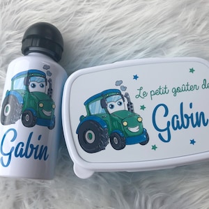 Personalized bottle / personalized bag / personalized snack box / personalized tractor / personalized kindergarten / kindergarten kit