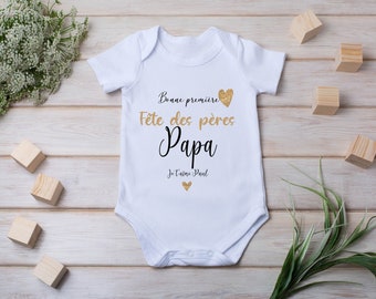 Father's Day bodysuit/ first Father's Day gift/ Father's Day/ Personalized bodysuit/ First Father's Day