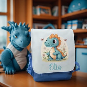 Sac a dos enfant personnalisé / cartable / rentrée scolaire / modèle dinosaure