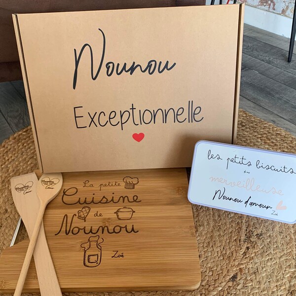 Box nouno personnalisé / fête des nounou personnalisées/ anniversaire nounoupersonnalisé / nouno cadeau/ cadeau nouno cuisine/ cadeau cuisin