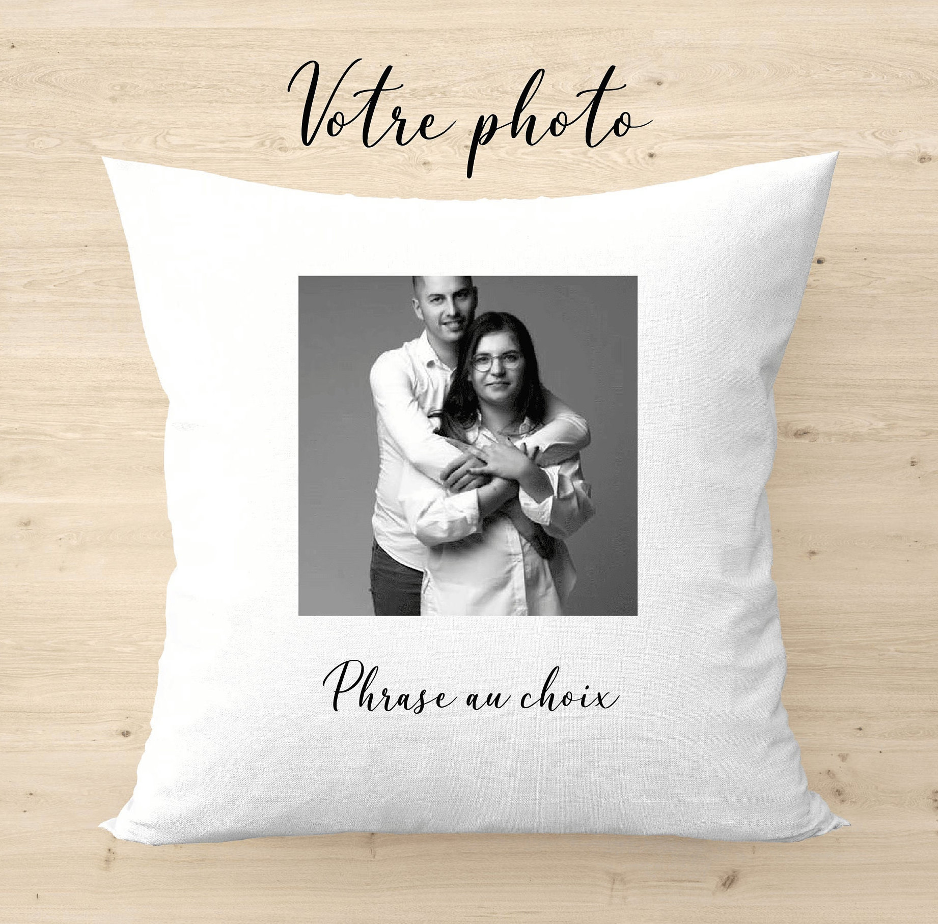 Housse De Coussin Personnalisable Garou – Créacat, Blanc, Tissu/plastique, Chambre