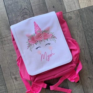 Gourde personnalisé/ sac personnalisé / boîte à gouter personnalisé / licorne personnalisé / maternelle personnalisé / kit maternelle