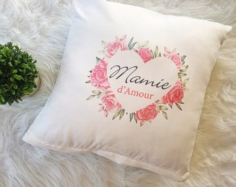 Coussin mamie d’amour pour fête des mamies