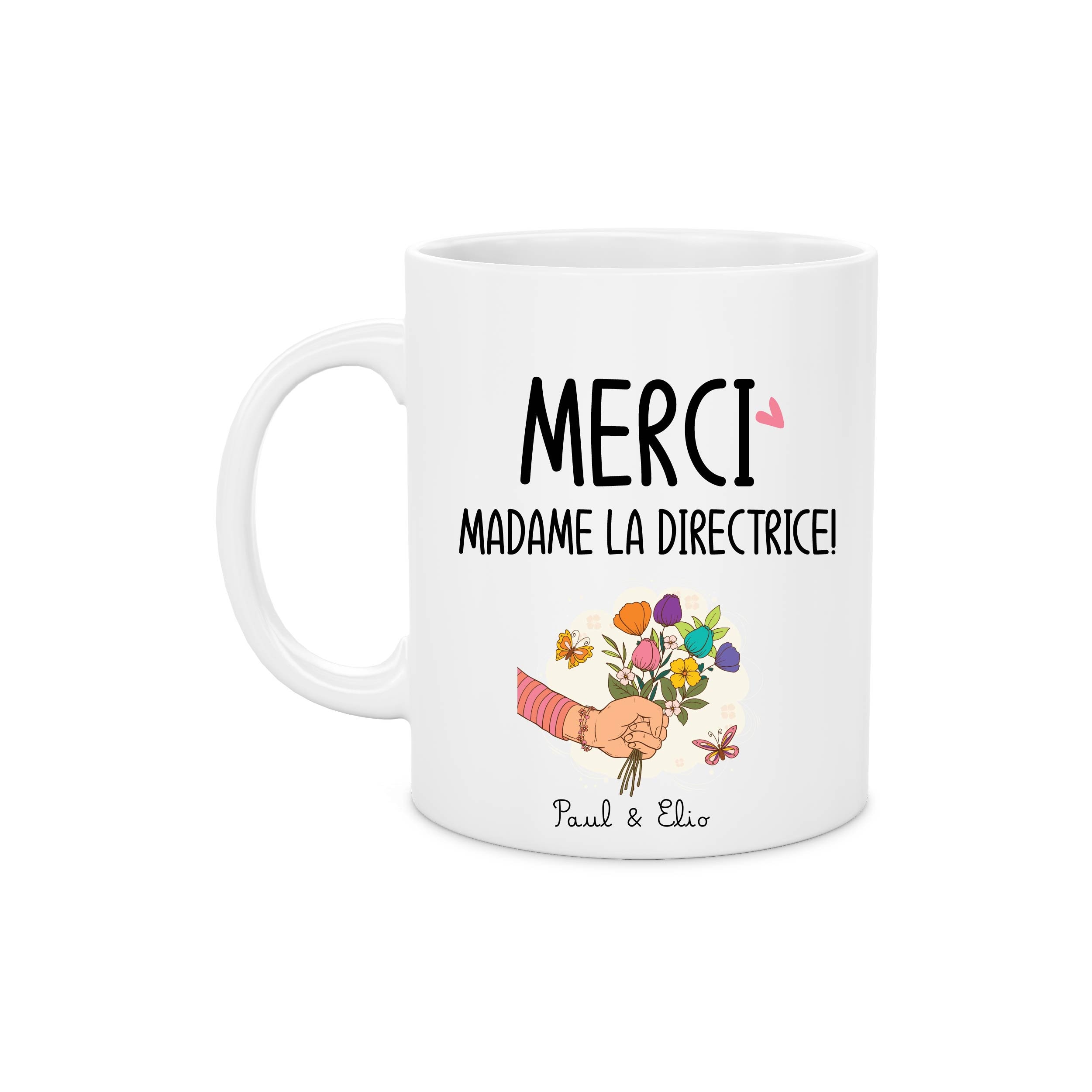 Mug - Meilleure Directrice - Céramique - Imprimé Recto/Verso - Résistant Lave-Vaisselle - 325 Ml - Maison
