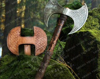 Double Bladed Axe Etsy Double Bladed Axe Etsy