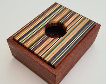 Handmade jewellery box | recycled skateboards | trinket box | memories box