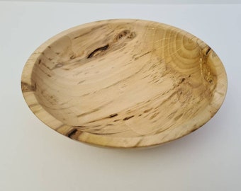 Rustic handturned wooden bowl| trinket dish | key bowl