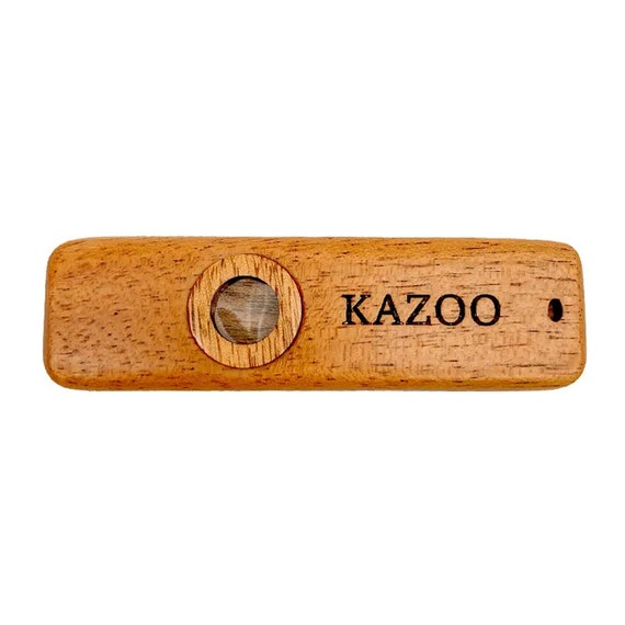 Instrument de musique à vent en bois pour flûte kazoo, bois massif, 10 cm -   France