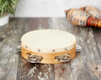 Tambourine Shaker Instrument Hand Percussion 10"