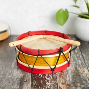 Handmade eco friendly marching drum samba band music instrument with two beaters