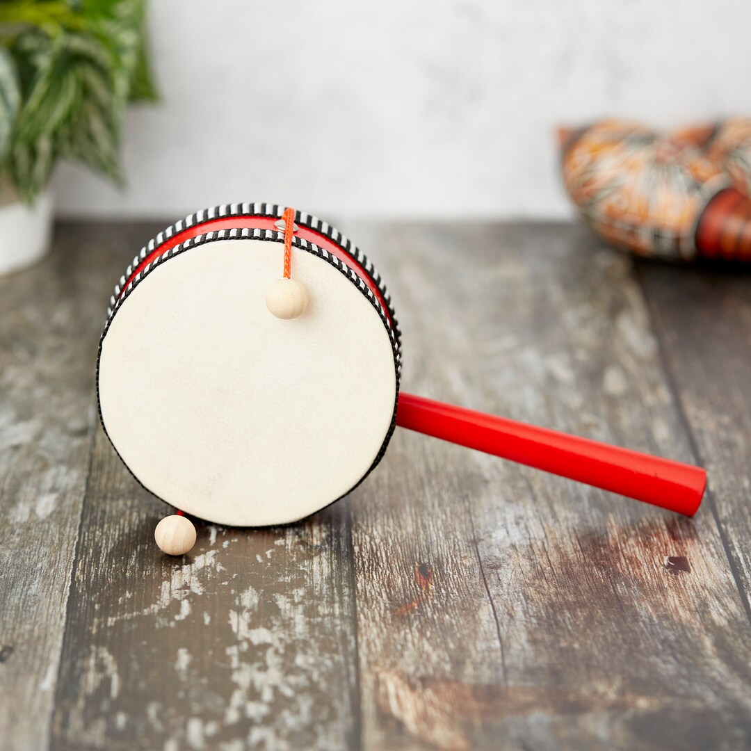 Monkey Twist Drum Shaker Musical Instrument World Percussion Etsy