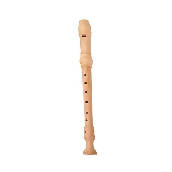 Flûte à bec pour enfants en bois uni, instrument de musique 32cm -   France