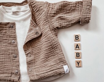 Musselinjacke | Musselinhemd | Bio-Musselin | Sommerjacke | Baby