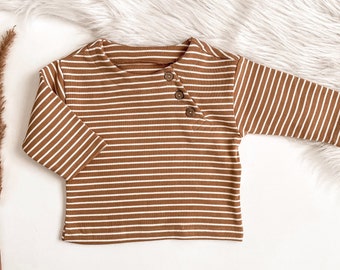 SOFORT LIEFERBAR! Baby Sweatshirt *Bio-Jersey* gestreift | Baby Pullover | Sweater | Langarmshirt