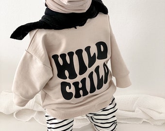 Oversized Sweater *Wild Child* Backprint | Baby & Kid | Sweatshirt | Pullover