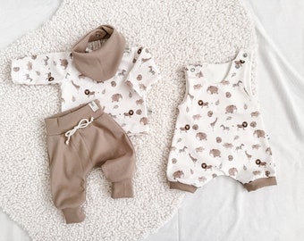 Baby Outfit *Safari* Halstuch | Strampler | Pumphose | Langarmshirt