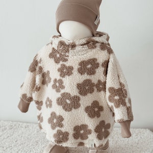 Fleece Poncho Flowers Übergangsjacke Cape Mantel Jacke Baby Kleinkind image 5