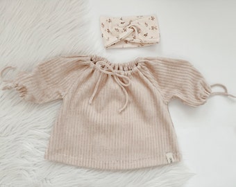 Tunika Nicki-Rippenjersey für Babys und Kleinkinder | Bluse | Shirt