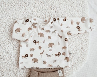 Baby Langarmshirt *Safari* aus Bio-Jersey | Baby | Newborn | Pullover | Shirt