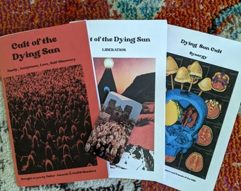 5 Zine Cult of the Dying Sun Educational Materials Collection and Membership Bundle Esoteric Occult Mystical GOD Satan