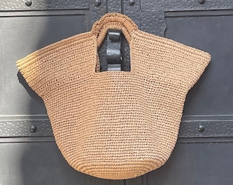 Straw Beach Bag, Oversize Straw Bag, Raffia Big Beach Bag, Raffia Boho Bag, Shopper Bag, Raffia Shoulder Bag.