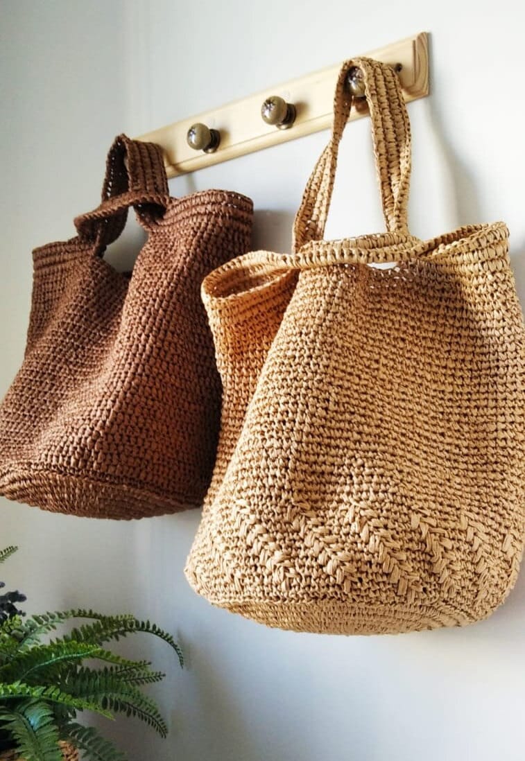 Raffia Straw Bag Oversize Straw Bag Raffia Bucket Bag Etsy