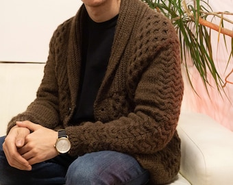 Unisex Hand Made Knitted Cardigan