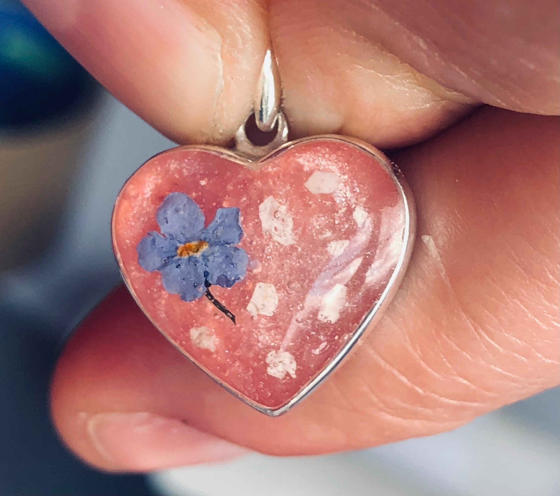 Cremation ashes memorial keepsake heart necklace pendant hair  Etsy